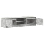 vidaXL Meuble TV Gris béton 140x40x35 5 cm Bois d'ingénierie