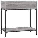 vidaXL Table console sonoma gris 75x34 5x75 cm bois d'ingénierie