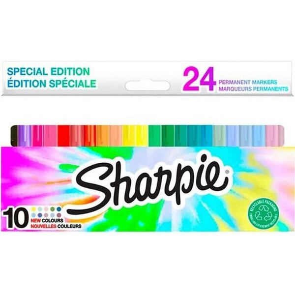 Marqueur permanent FINE  blister de 24 SHARPIE