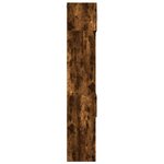 vidaXL Armoire de rangement mince chêne fumé 50x42 5x225 cm