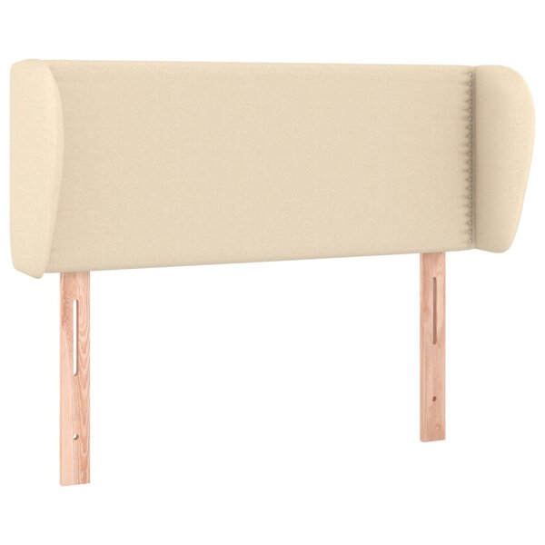 vidaXL Tête de lit avec oreilles Crème 83x23x78/88 cm Tissu