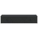 vidaXL Table d'appoint murale Noir 87 5 x 34 5 x 17 cm