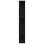 vidaXL Bibliothèque/Séparateur de pièce chêne noir 45x24x159 cm