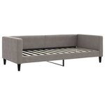 vidaXL Lit de jour avec gigogne et tiroirs taupe 90x200 cm tissu