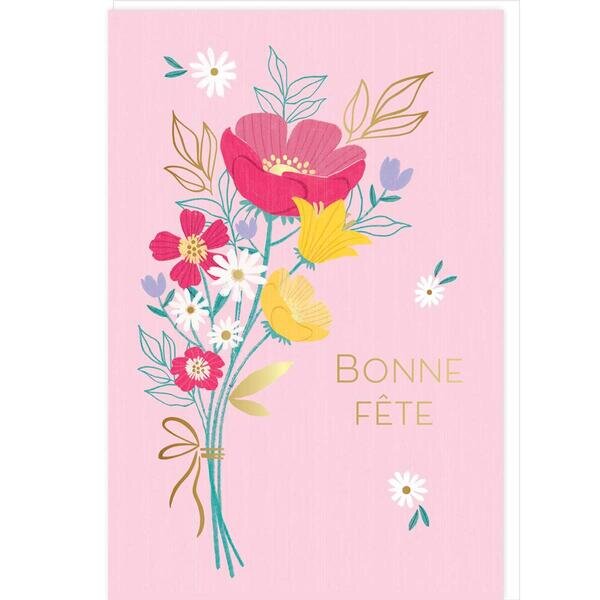 Carte Fête Des Mères À Fleurs "bonne Fête" - Draeger paris