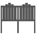 vidaXL Tête de lit Gris 126x4x110 cm Bois massif de pin