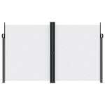 vidaXL Auvent latéral rétractable blanc 200x1000 cm