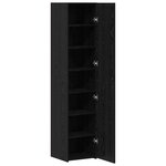 vidaXL Meuble Haut Chêne Noir 40x42 5x185 cm Bois d'ingénierie