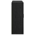 vidaXL Armoires Murailles 2 Pièces Chêne noir 69 5 x 34 x 90 cm