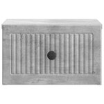 vidaXL Cabinet de chevet mural 2 Pièces Gris béton 33 x 34 5 x 20 cm