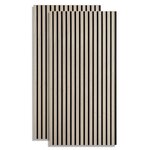 2 Panneaux muraux 60x120 bois naturel acoustiques