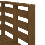 vidaXL Salon de jardin 3 Pièces marron miel bois de pin massif
