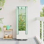 vidaXL Jardinière surélevée avec housse aspect rotin 40x40x139 cm