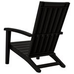 vidaXL Chaise de jardin Adirondack noir polypropylène