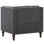vidaXL Fauteuil gris foncé tissu