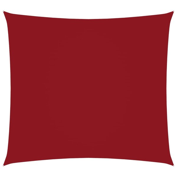 vidaXL Voile de parasol Tissu Oxford carré 4 5x4 5 m Rouge