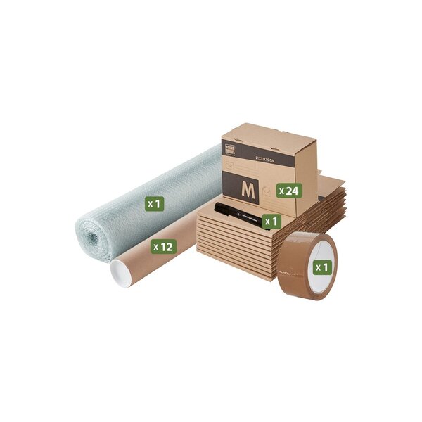 Pack and Move - Kit d'expédition + marqueur noir et adhésif offert