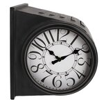 Gifts Amsterdam Horloge murale Glasgow Métal Noir vieux 28x21x31 5 cm