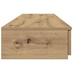 vidaXL Tiroirs de lit avec tiroir Chêne artisanal 150 x 36 5 x 16 5 cm