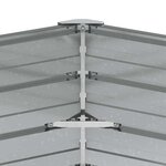 vidaXL Lit surélevé de jardin 129x77 cm Acier galvanisé Argenté