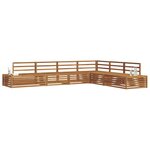 vidaXL Ensemble de canapés d'extérieur 6 Pièce Naturel