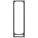 vidaXL Portant de bois chauffage noir 25x25x80 cm