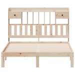vidaXL Lit bibliothèque sans matelas 140x200 cm bois massif de pin