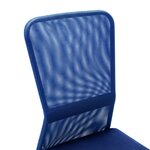 Chaise fauteuil siège de bureau informatique étude 44 x 52 x 100 cm tissu en maille bleu 02_0023988