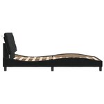 vidaXL Cadre de lit sans matelas noir 100x200 cm velours