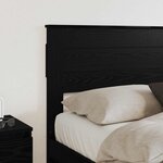 vidaXL Tête de lit Chêne noir 120 cm Bois d'ingénierie