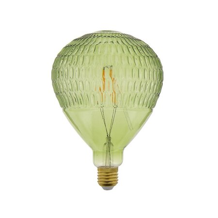 Ampoule led déco ballon vert  culot e27  4w cons.  340 lumens  lumière blanc chaud