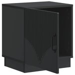 vidaXL Table de chevet 2 Pièces Noir 43 x 34 5 x 47 cm Bois d'ingénierie