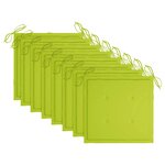 vidaXL Chaises pliables d'extérieur et coussins lot de 8 Bois d'acacia