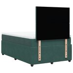 vidaXL Sommier à lattes de lit avec matelas vert foncé 120x190 cm
