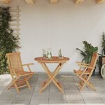 vidaXL Ensemble de salle à manger pour jardin 2 Pièces Marron