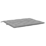 vidaXL Coussin de banc de jardin gris 120x(50+50)x7 cm tissu oxford