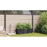 vidaXL Pots de jardin Noir 120 x 40 x 37.5 cm Acier