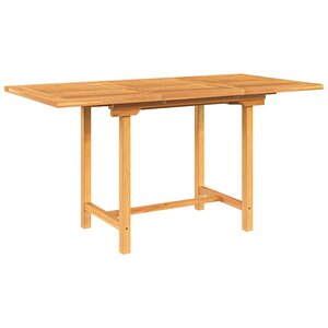 vidaXL Table extensible de jardin 110-160x80x75 cm bois de teck solide