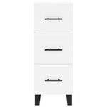 vidaXL Buffet haut Blanc 34 5x34x180 cm Bois d'ingénierie