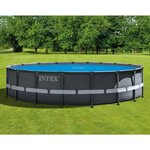 Intex Couverture solaire de piscine Bleu 538 cm Polyéthylène