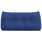 vidaXL Coussin de Dos Bleu police 100 x 24 x 50 cm Velours