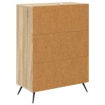 vidaXL Armoire à tiroirs Chêne Sonoma 66 x 34 5 x 90 cm