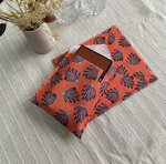 Trio pochettes cadeaux réutilisables Orange Nancy