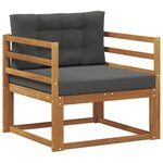 vidaXL Sofa de milieu extérieur Naturel