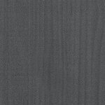 vidaXL Cadre de lit Gris Bois de pin massif 100x200 cm