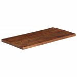 vidaXL Dessus de table 100x50x2 5cm rectangulaire bois massif récupéré
