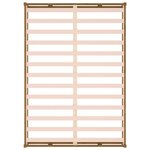 vidaXL Cadre de lit Marron miel 120x190 cm Petit Double Bois massif