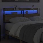 vidaXL Tête de lit de rangement Chêne sonoma 120 cm Bois d'ingénierie