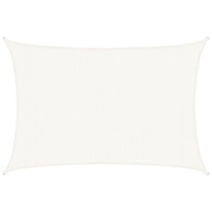 vidaXL Voile d'ombrage 160 g/m² Blanc 3x5 m PEHD