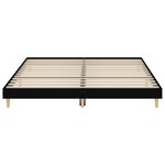 vidaXL Cadre de lit sans matelas noir 200x200 cm bois d'ingénierie